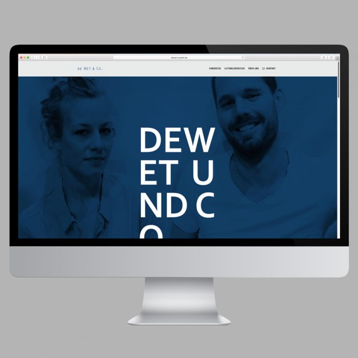 Website Onepager – De Wet & Co Website