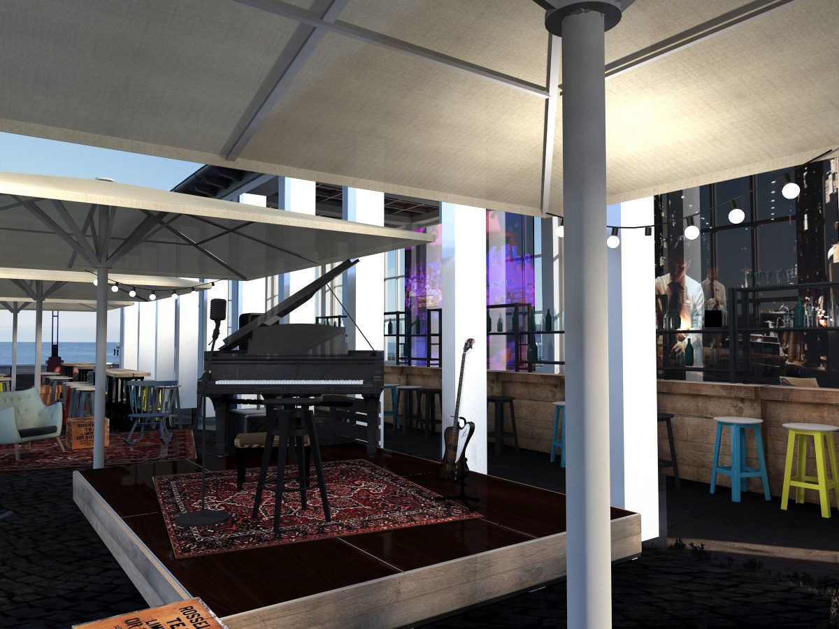 Event-Design Piano Festival Bühne und Bar