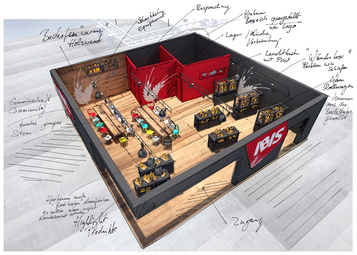 Messe-Design Entwurf für IBIS