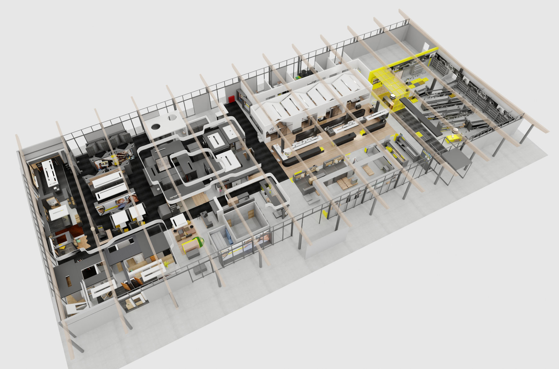 Junistudio - Markenarchitektur Darstellung als Isometrie